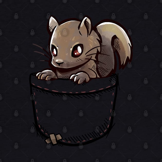 Pocket Cute Grey Squirrel by TechraPockets